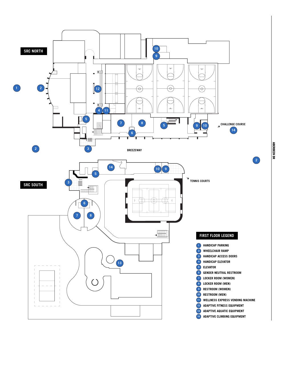 SRC North feature map